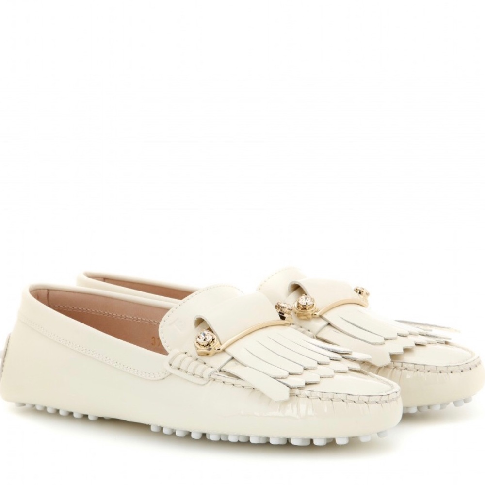Tods Heaven Frangia Spilla Geometric Loafers